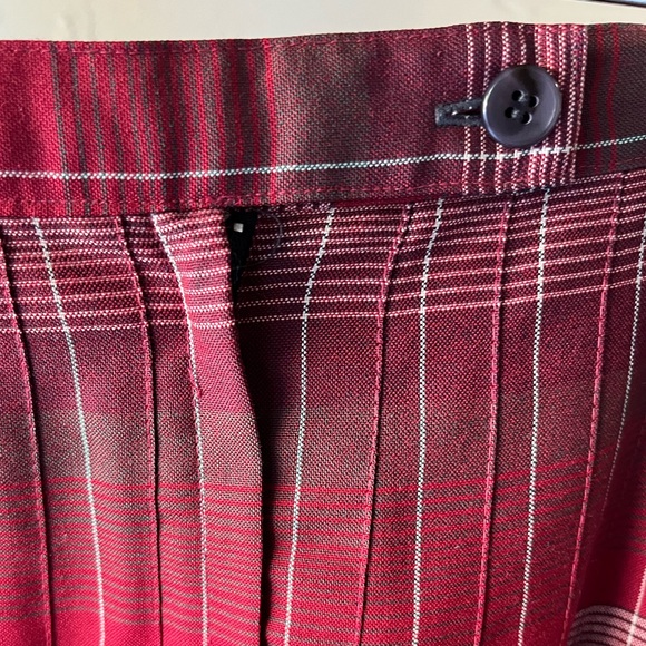 Darling Pendleton Reversible Pleated Plaid Skirt - Picture 2 of 4